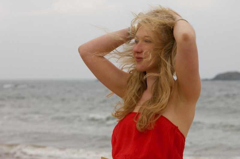 Female model photo shoot of une_blondinette