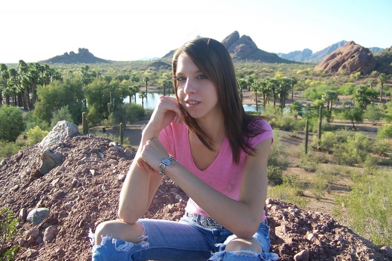 Male and Female model photo shoot of CK Productions LTD and AZTasha in Papago Park, AZ