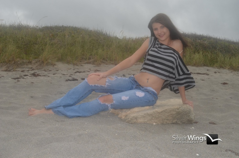 Female model photo shoot of Traci Salas by Tim Baker- Silver Wings in Blowing Rocks Preserve