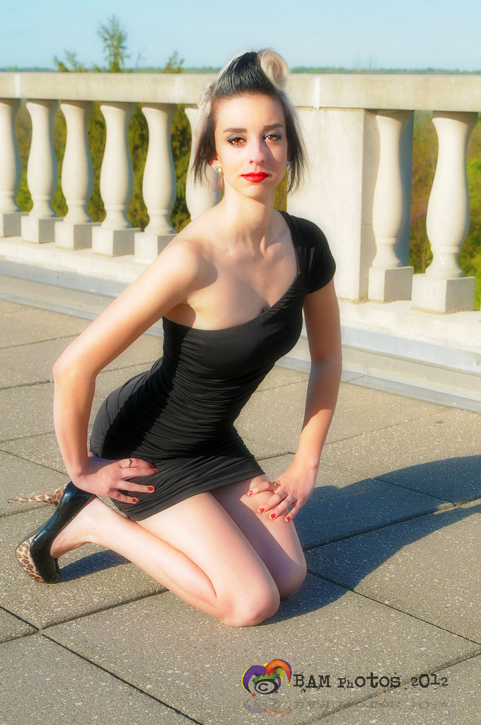 Female model photo shoot of Kells Frenchie Marie by BAM Photos in Ault park, hair styled by kells frenchiemarie