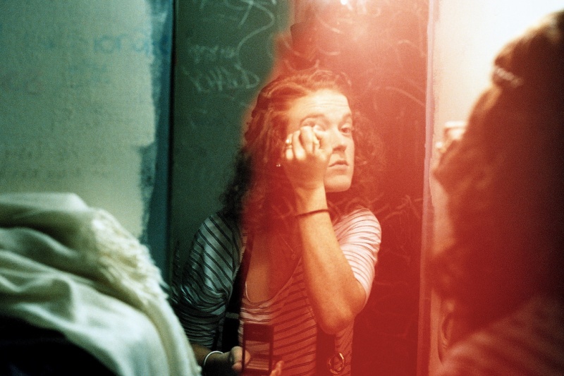 Female model photo shoot of Kristin Laurel Caffray in Red Bones