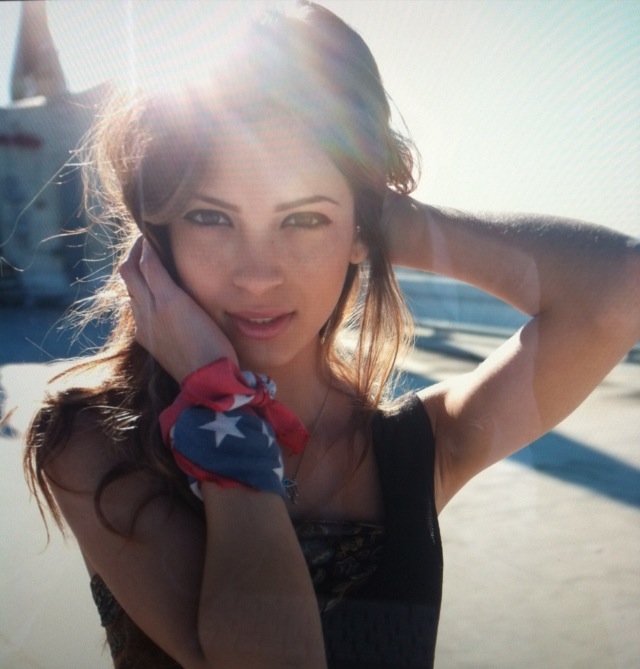 Female model photo shoot of Cassieyazel in LA rooftop