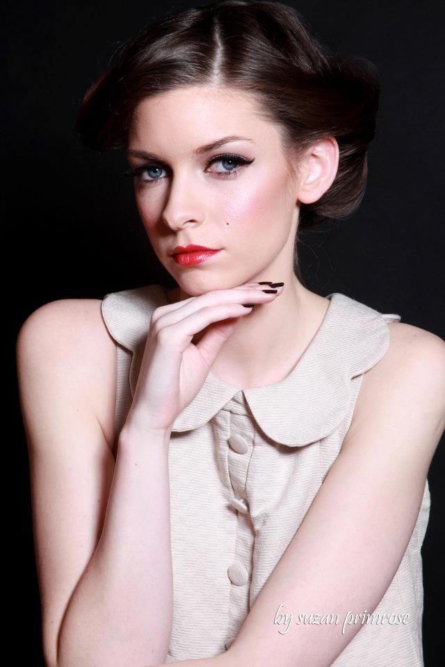 Female model photo shoot of Sarah R MakeUp