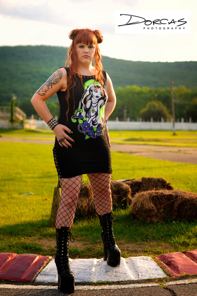 Female model photo shoot of Abby Andy in Oakland Valley Race Park