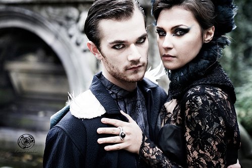 Female and Male model photo shoot of Roberta Facchini and William Turner Roden in Cemetery photoshooting