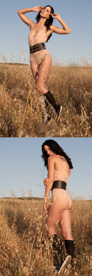Male and Female model photo shoot of Herman lopez and rachelebeth in field
