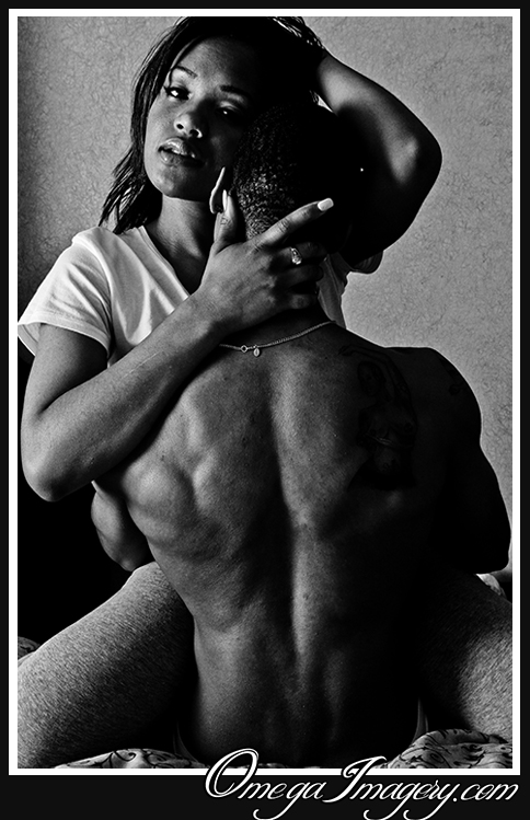 Male and Female model photo shoot of OmegaImagery, Brennan Thomas and LaLa Bella