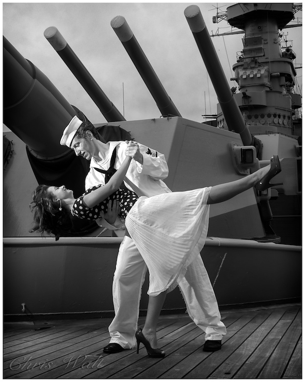 Male model photo shoot of Anthony MacAdams in USS North Carolina, Wilmington NC