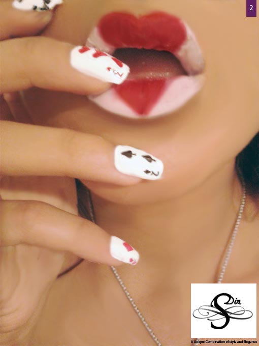 Female model photo shoot of well Jel nails