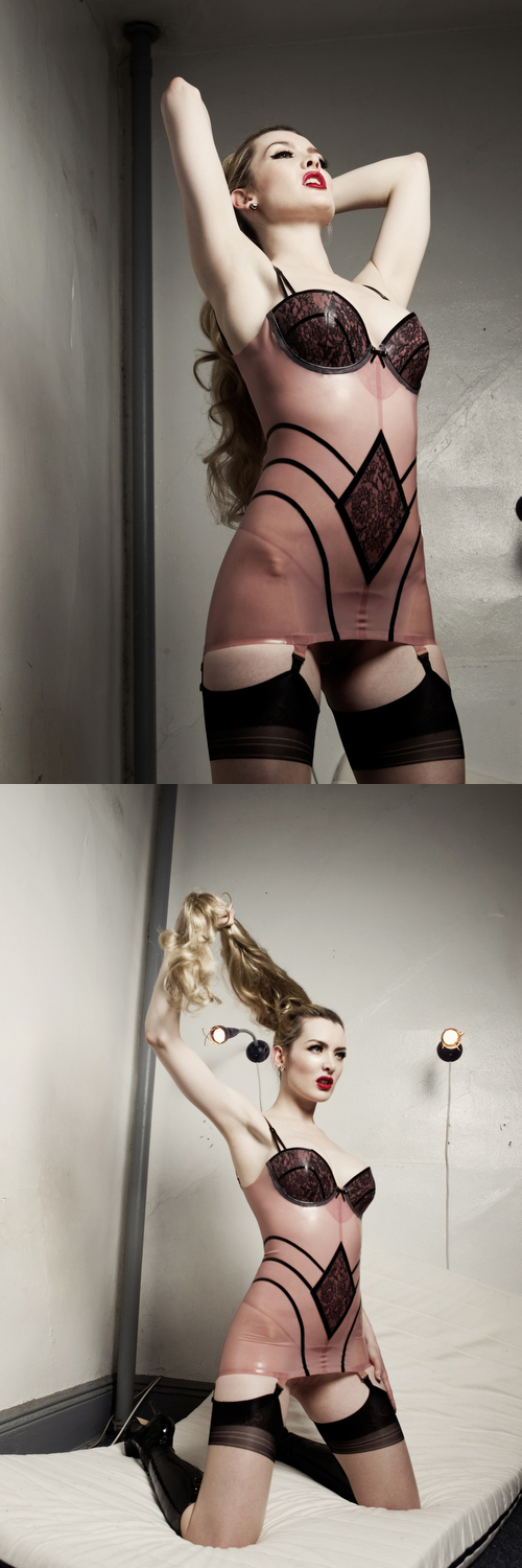 Female model photo shoot of Miss Miranda  by steve prue in Brooklyn, NY, clothing designed by Atsuko Kudo