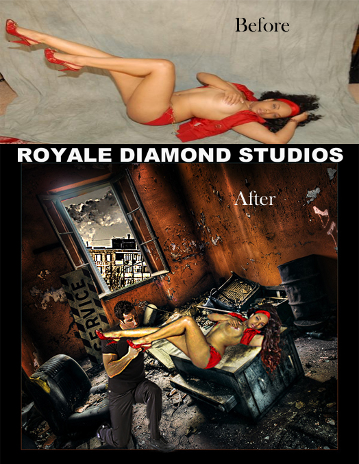 Female model photo shoot of Royale Diamond Photogra