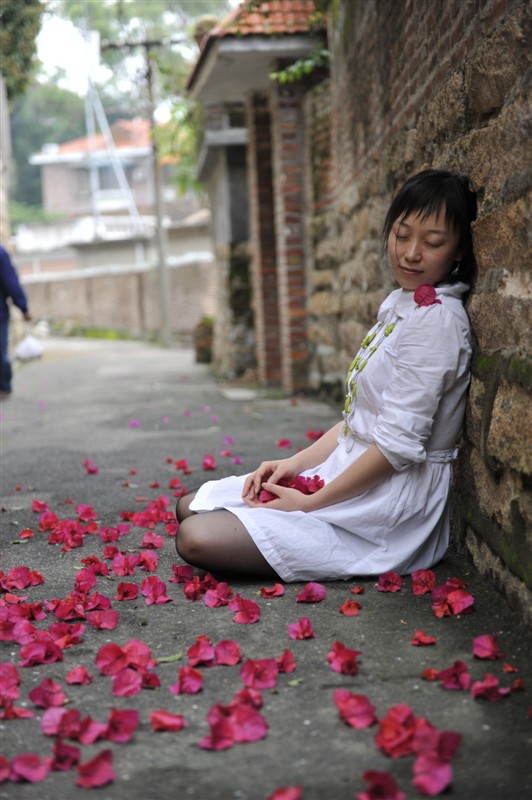 Female model photo shoot of christine zhang in China