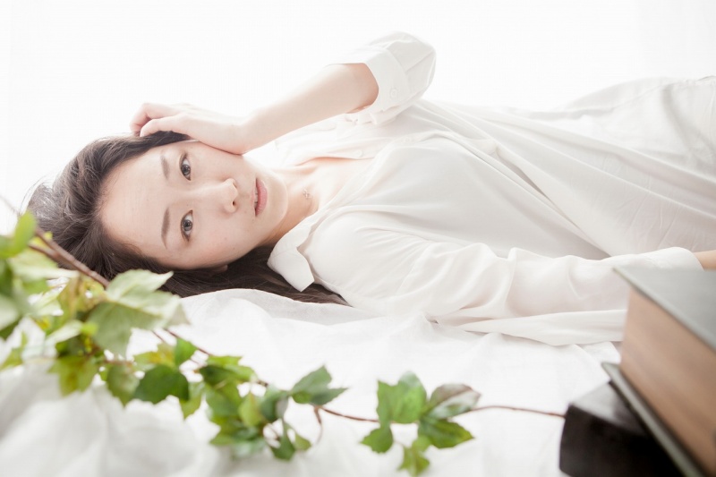 Female model photo shoot of Sugita Saori