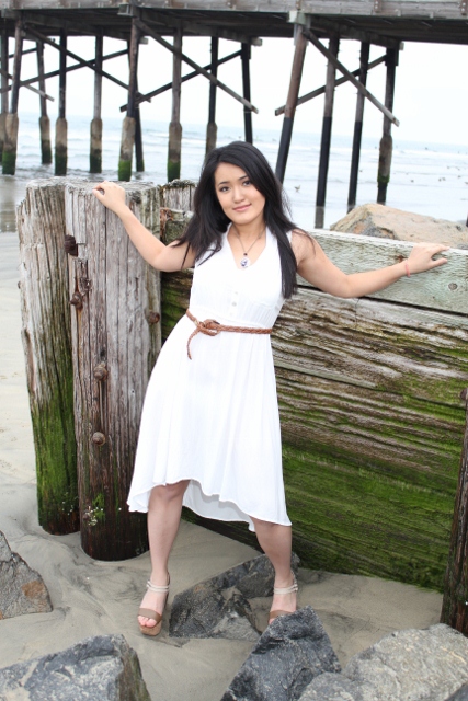 Female model photo shoot of RoAnnaH by First-Step-Photography in Newport Beach, CA