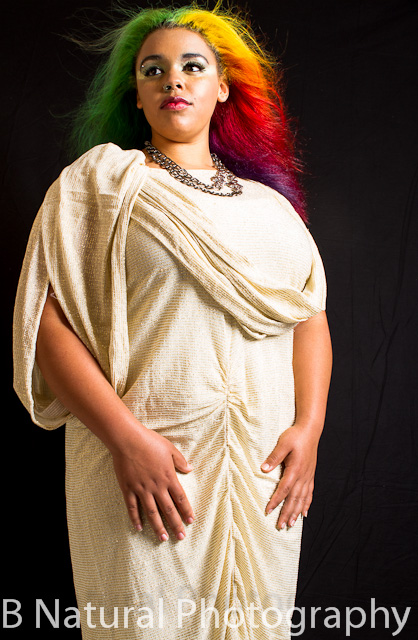 Female model photo shoot of Janae Anexa-Jett by B Natural Photography, makeup by Struck By Color Makeup