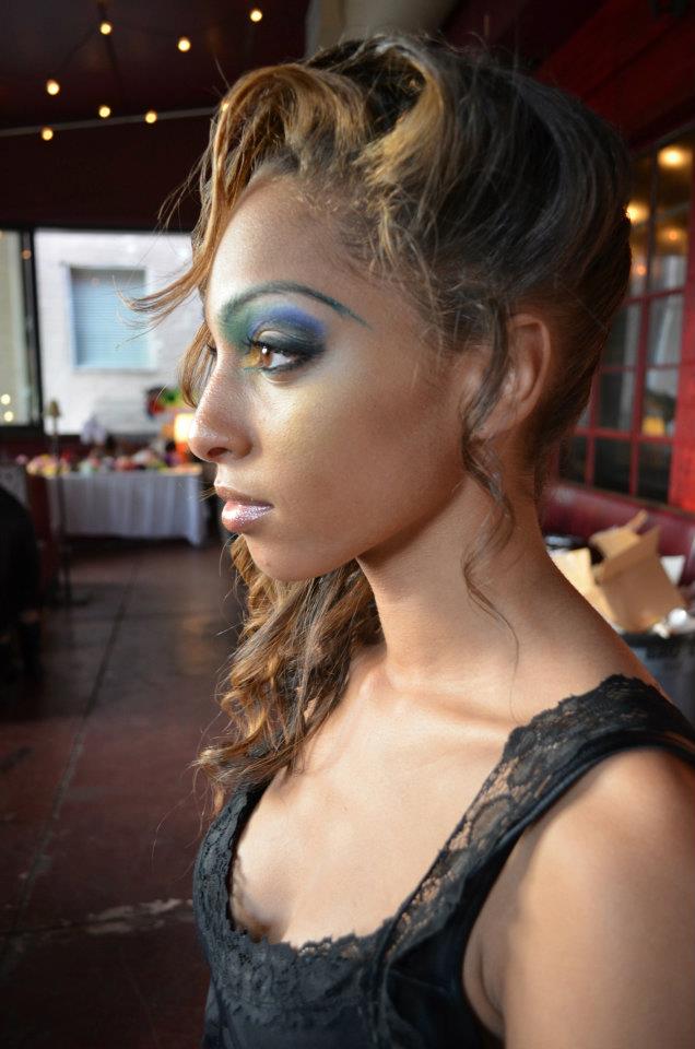 Female model photo shoot of MUA Hair by Lady LL in Atlanta Sugar Art & Fashion Show
