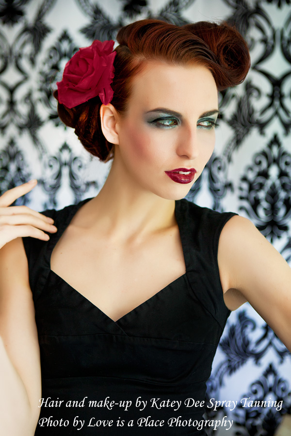 Female model photo shoot of Katey Dee MUA by Willow Branch Studio