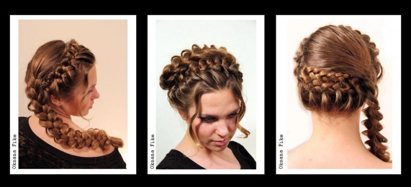 Female model photo shoot of Oksana Hairstylist in San Francisco