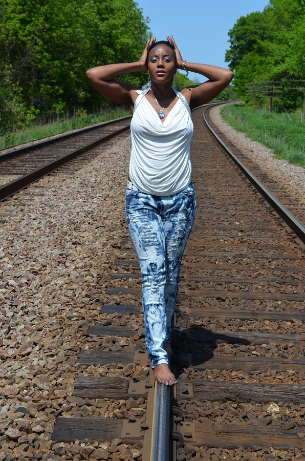 Female model photo shoot of folayan in Van Patton Woods