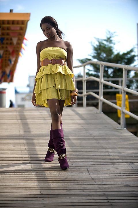 Female model photo shoot of hottopic-kamara in Atlantic city boardwalk