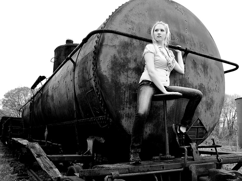 Female model photo shoot of Insatiable Deziire by Unique Photography in North Pemberton Railroad Station Museum