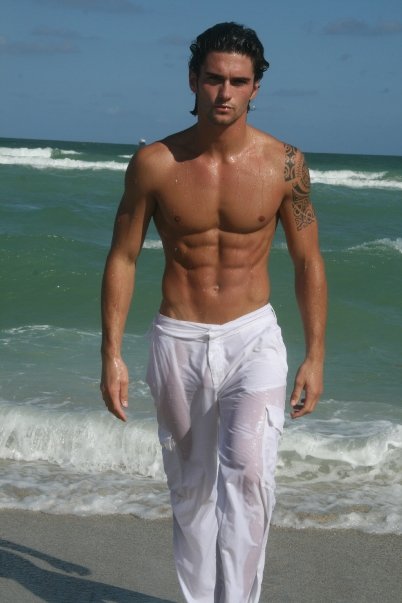 Male model photo shoot of Chris Bradley Hager in Miami Beach