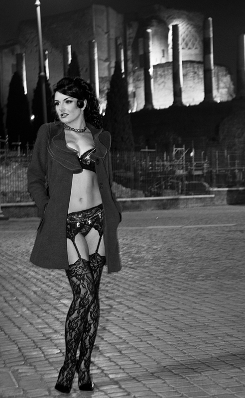 Female model photo shoot of Domina Jemma in By the Colosseum, Rome, Italy
