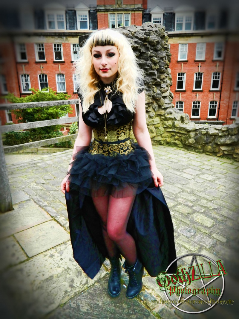 Female model photo shoot of GothZILLA Photography in Castle Keep, Newcastle Upon Tyne