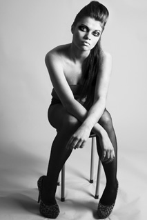 Female model photo shoot of Amey Photography in My studio