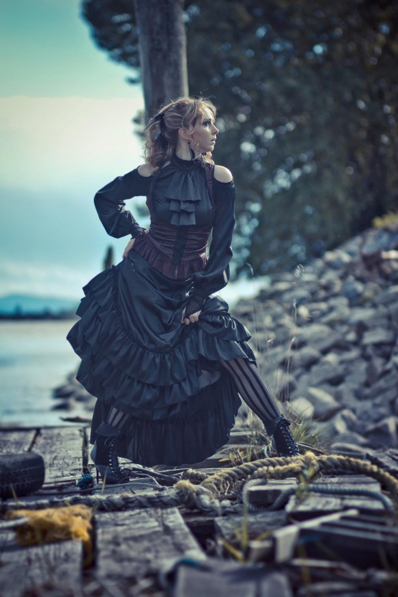 Female model photo shoot of Caelyx by Kefkism Design