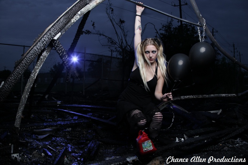Male and Female model photo shoot of ChanceAllenProductions and Candace Carnage