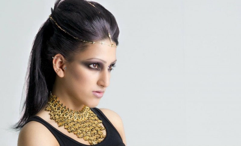 Female model photo shoot of Doska Make Up Artist and Forzana Begum by Stewart Shek in Mayfield Studios