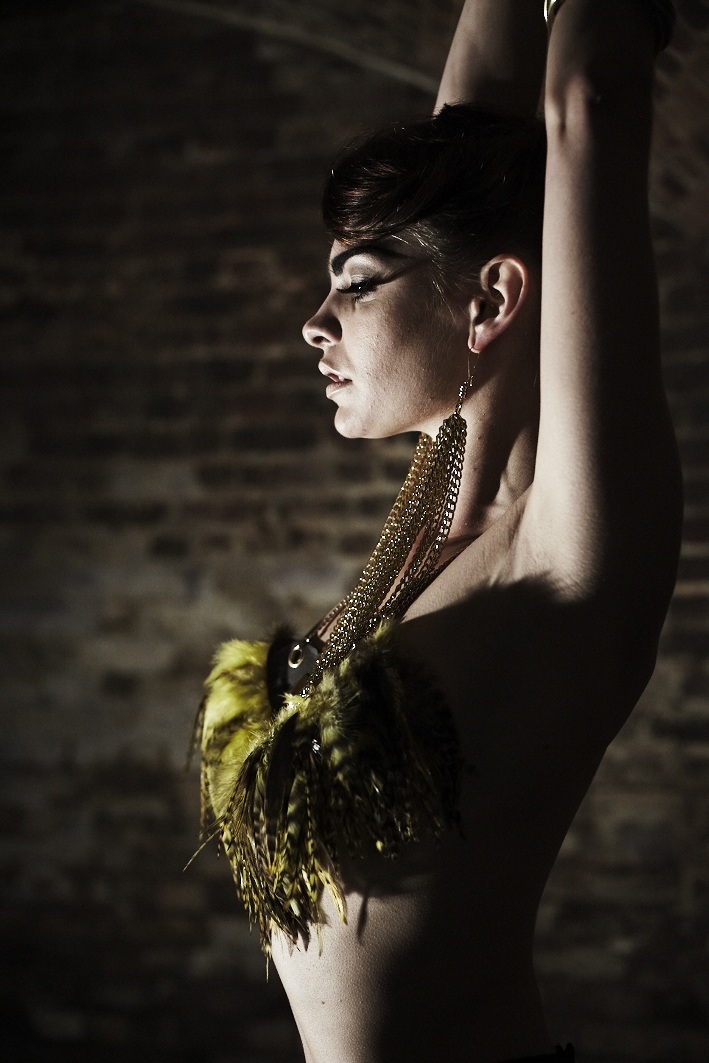 Female model photo shoot of My Capacious Bottega in Catacomb, London