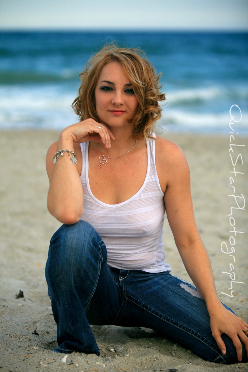 Female model photo shoot of KyraMichelle in wrightsville beach