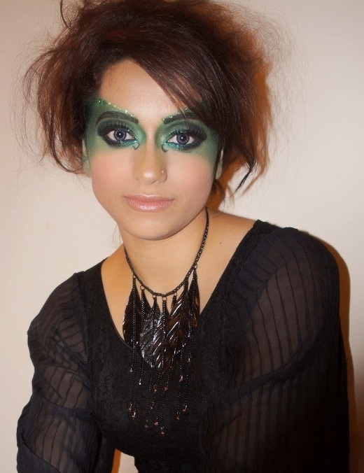 Female model photo shoot of Hamshala, makeup by Hamshala