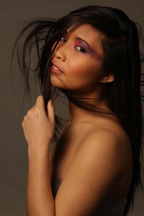 Female model photo shoot of Amy Lowry Mua and Issa Estenzo by Angela Goodwin Russell