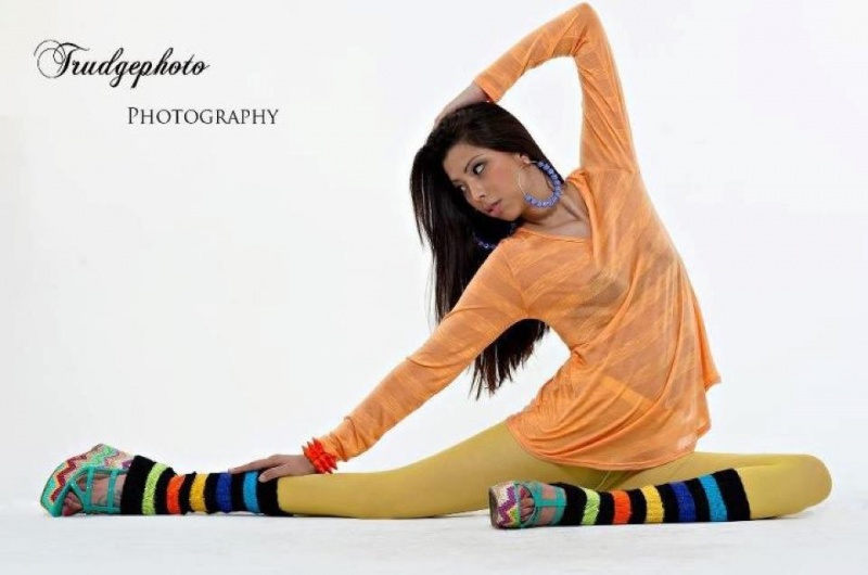 Female model photo shoot of Samantha Leon in Ra Organics Studio