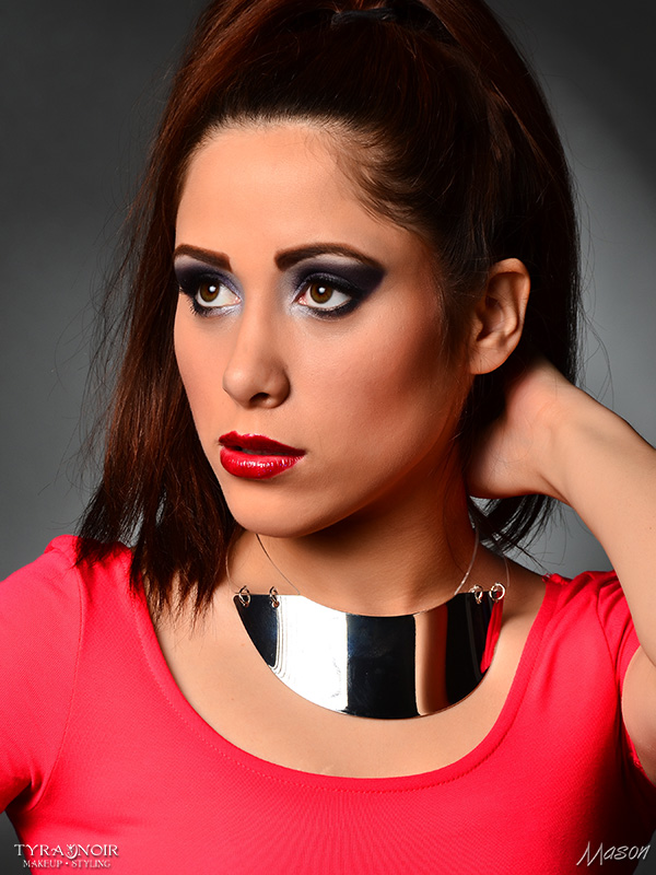 Female model photo shoot of Tyra Noir Make Up and nicole_alexandra by Mason Hladun