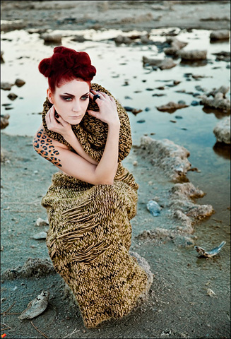 Female model photo shoot of Jeanna LadyJ Kier in Salton Sea Beach, CA