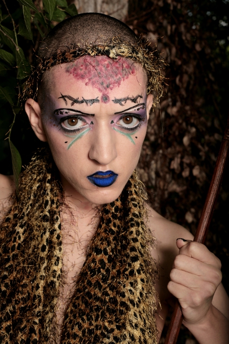 Female model photo shoot of Mad Madam Jess by Quantum Element in Austin, makeup by Mad Madam Jess