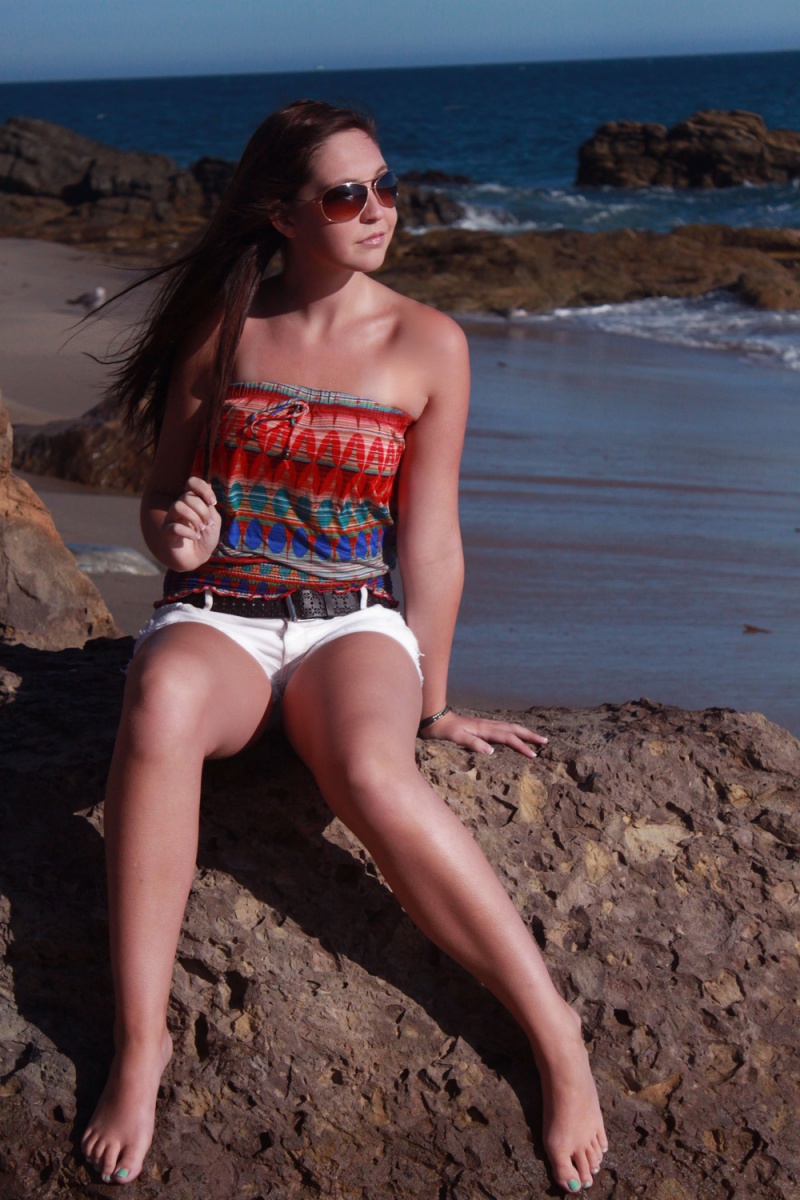 Female model photo shoot of Sapphire Star Photos in Malibu, CA (Pacific Coast Highway)