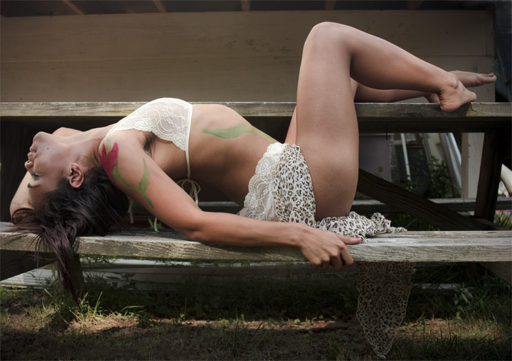 Female model photo shoot of Persephone Sweetsin in Millville, NJ, art by Ed Yungmann