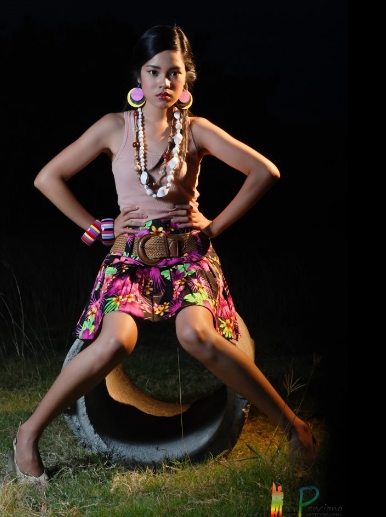 Female model photo shoot of Diyoy in Sunken Garden NBP Muntinlupa City