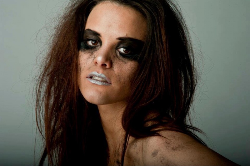 Female model photo shoot of Sally Bunting MUA