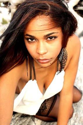 Female model photo shoot of Felinda Taveras in hobo beach