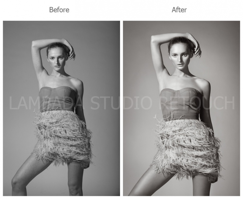 0 model photo shoot of Lambada Studio Retouch