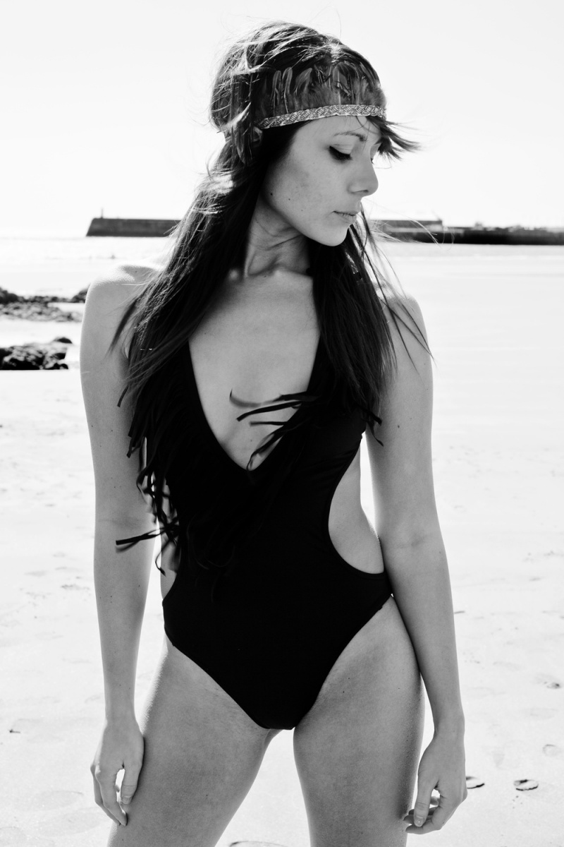 Female model photo shoot of Lisamedwell in Porthcawl Beach