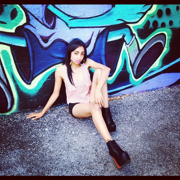 Female model photo shoot of Giana Milani in Miami