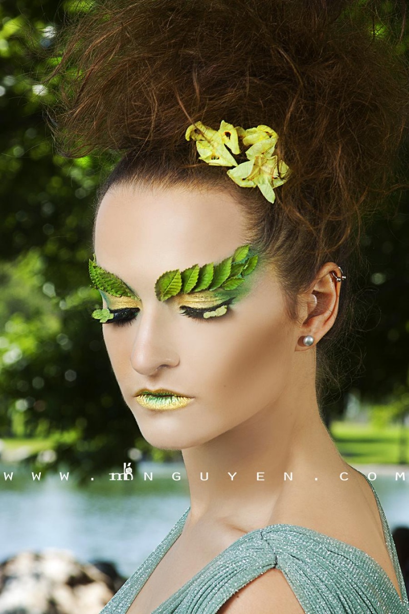 Female model photo shoot of Liza Cosier by Mk Nguyen, makeup by CJ Jetphukthai