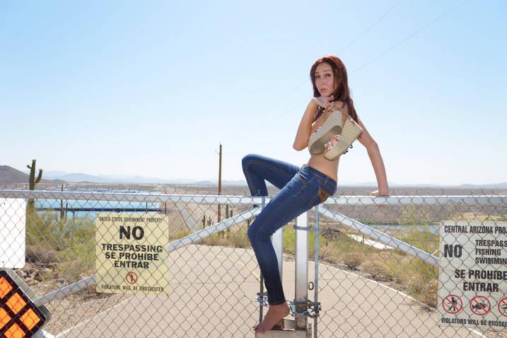 Female model photo shoot of Jorden K by G Rated in Lake Pleasant ,AZ